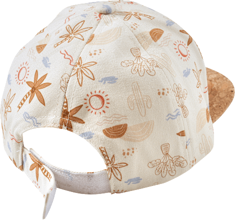 Basecap mit Korkschirm & Palmen-Muster, beige, Gr. 50/51 PUSBLU
