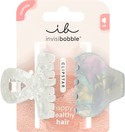Haarklammern Clipstar Pearly Frost invisibobble