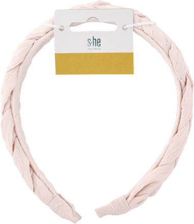 Čelenka do vlasov pletená - ružová s-he stylecollection