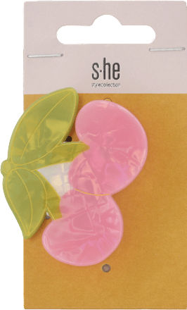 Štipec do vlasov čerešne - ružový s-he stylecollection