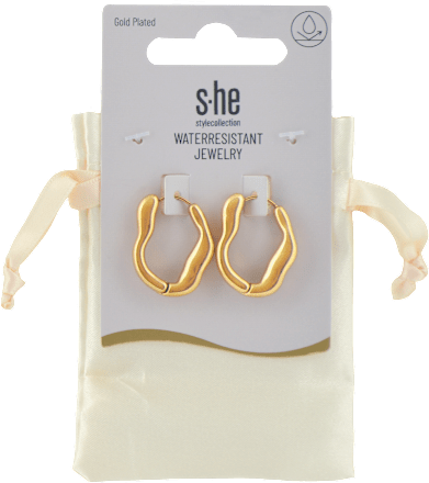 Náušnice nerezové - zlaté s-he stylecollection