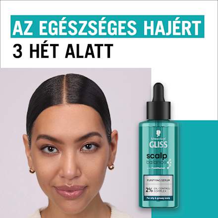 Tisztító fejbőrszérum Scalp Balance, zsíros fejbőrre Schwarzkopf GLISS