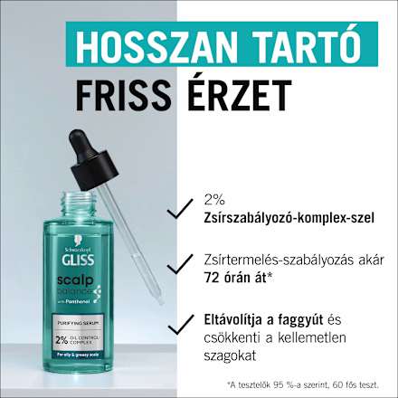 Tisztító fejbőrszérum Scalp Balance, zsíros fejbőrre Schwarzkopf GLISS