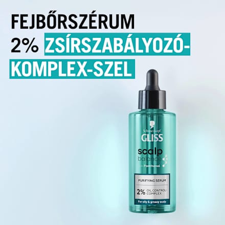 Tisztító fejbőrszérum Scalp Balance, zsíros fejbőrre Schwarzkopf GLISS