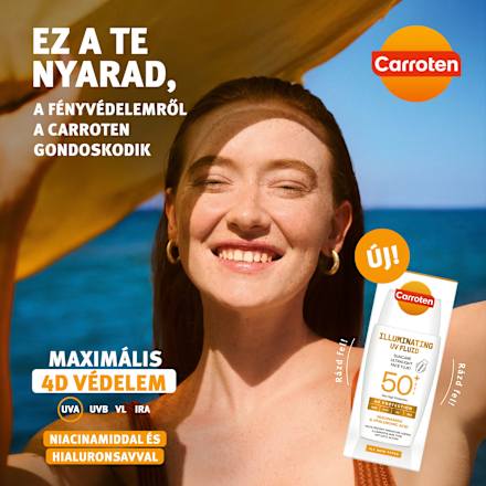 Fényvédő arcra Illuminating UV Fluid SPF50+ Carroten