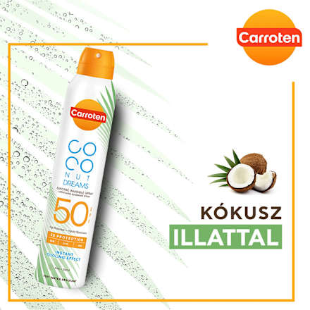 Napozó spray SPF50 Cocconut Dreams Carroten