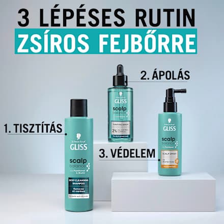Tisztító fejbőrszérum Scalp Balance, zsíros fejbőrre Schwarzkopf GLISS