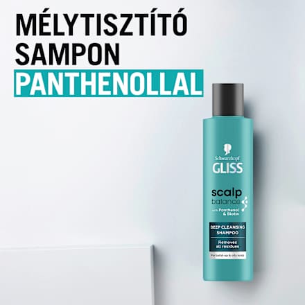 Mélytisztító sampon Scalp Balance, zsíros fejbőrre Schwarzkopf GLISS