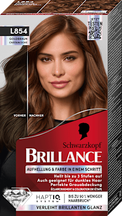 Haare Aufheller & Haarfarbe L854 Goldbraun Schwarzkopf Brillance