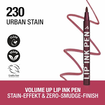 Lippenstift Volume Up Ink Pen 230 Urban Stain MANHATTAN Cosmetics