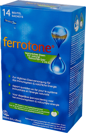 tekuté železo + vitamín C 14x25 ml Ferrotone