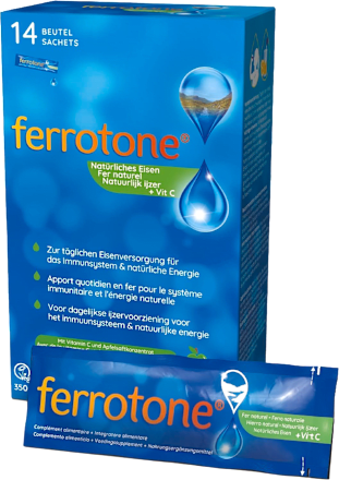 tekuté železo + vitamín C 14x25 ml Ferrotone