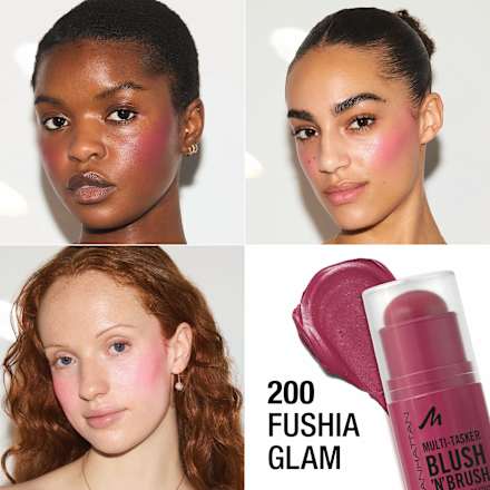 Multi-Tasker Rouge-Stick mit Pinsel 200 Fushia Glam MANHATTAN Cosmetics