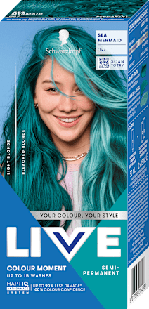 Haartönung Colour Moment 97 Sea Mermaid Schwarzkopf LIVE