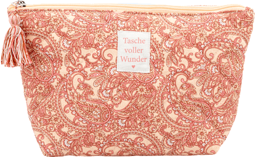 Kulturbeutel "Tasche voller Wunder" im Paisley Design Vito & Joe