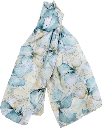 Schal Loop mit Blumenprint  PURSET