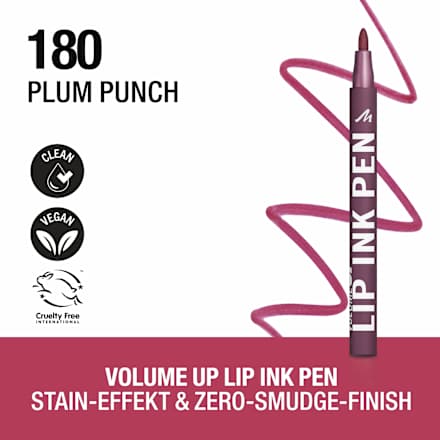 Lippenstift Volume Up Ink Pen 180 Plum Punch MANHATTAN Cosmetics