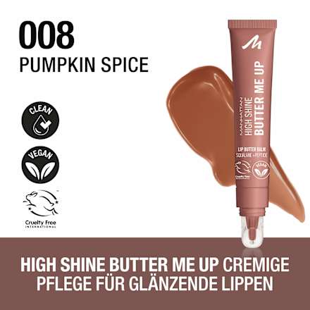 Lippenbalsam High Shine Butter Me Up 008 Pumpkin Spice MANHATTAN Cosmetics
