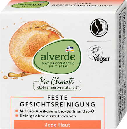 Feste Gesichtsreinigung Pure Climate Bio-Aprikose und Mango alverde NATURKOSMETIK