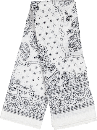 Bandana Paisley offwhite  PURSET