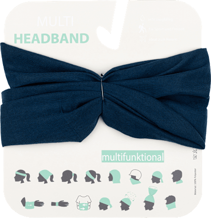 Kopfband multifunktional blau PURSET