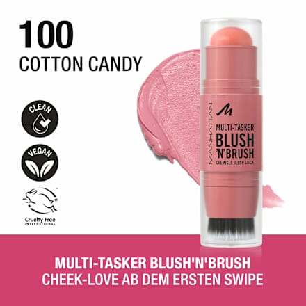 Multi-Tasker Rouge-Stick mit Pinsel 100 Cotton Candy MANHATTAN Cosmetics