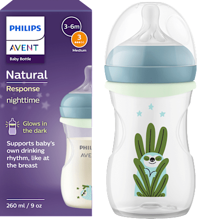 Babyflasche Natural Response Faultier 3-6 Monate 260 ml PHILIPS AVENT