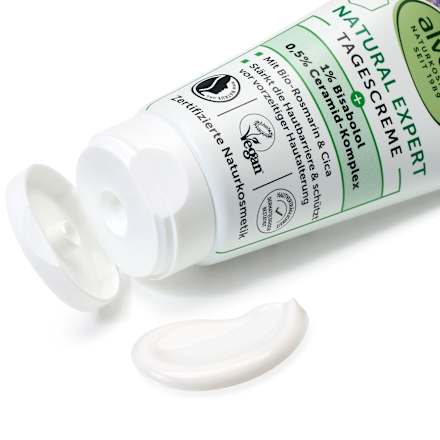 Denný pleťový krém Natural Expert 1 % Bisabolol 0,5 % Ceramid-Komplex OF 30 alverde NATURKOSMETIK