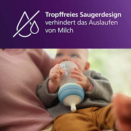 Babyflasche Natural Response Faultier 3-6 Monate 260 ml PHILIPS AVENT