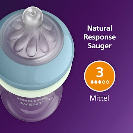 Babyflasche Natural Response Faultier 3-6 Monate 260 ml PHILIPS AVENT
