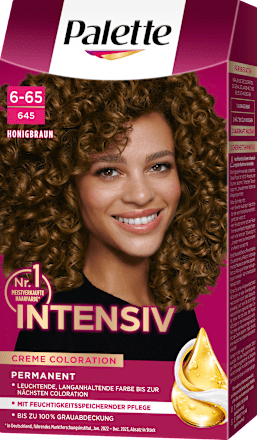 Haarfarbe Intensiv-Creme-Coloration 645 Honigbraun Palette