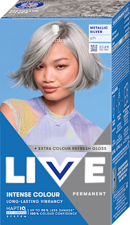 Intense Colour Permanente Coloration Urban Metallics - Nr. U71 Metallic Silver Schwarzkopf LIVE