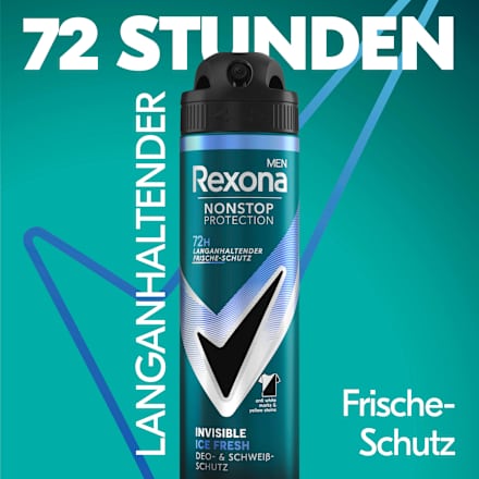Antitranspirant Deospray Nonstop Protection Invisible Ice Fresh Rexona men