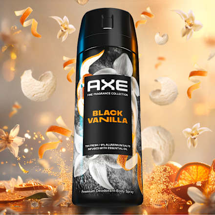 Bodyspray Black Vanilla Orange & Sandalwood Scent AXE