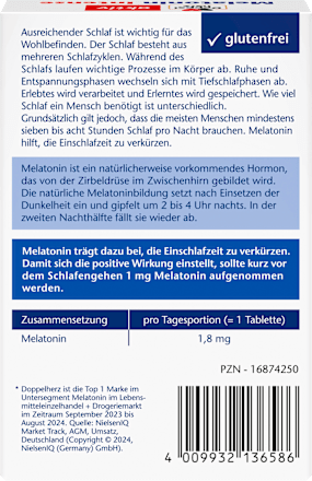 Melatonin Intense Mini Tabletten 40 St Doppelherz
