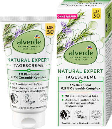 Gesichtscreme Natural Expert LSF30 alverde NATURKOSMETIK