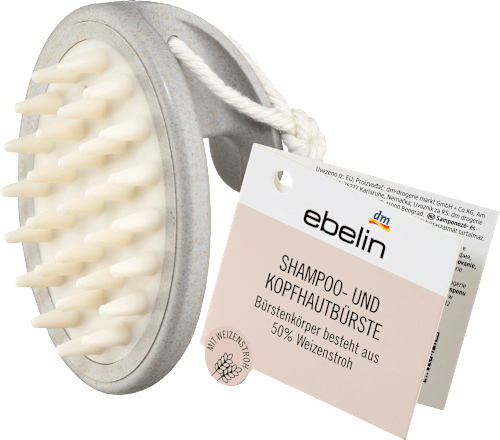 Spazzola per shampoo e cuoio capelluto assort. ebelin