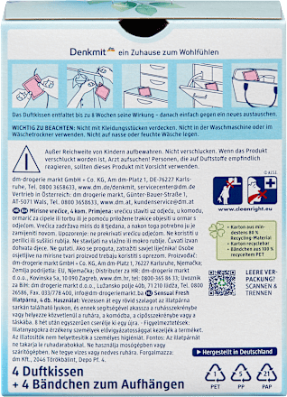 Profumatore per armadi e cassetti Sensual Fresh Denkmit