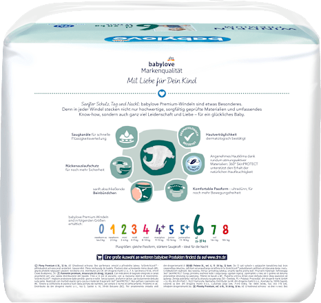 Бебешки пелени Premium, размер 6 xl (15-20 kg) babylove