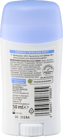 Deo stift Pure Fresh, krémes-friss illattal alverde NATURKOSMETIK