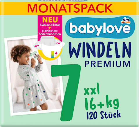 Premium pelene xxl veličina 7 (16+ kg) - mesečno pakovanje, 4x30kom babylove