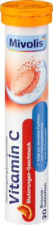 Šumeće tablete Vitamin C, okus crvene naranče Mivolis