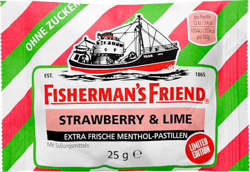 Pastillen Erdbeere & Zitrone zuckerfrei Fisherman's Friend