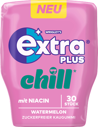 Kaugummi, PLUS Chill, Watermelon, zuckerfrei EXTRA