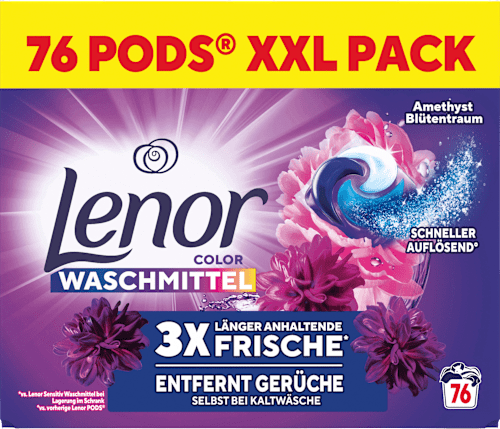 Universalwaschmittel All-in-1 Pods Amethyst & Blütentraum Lenor
