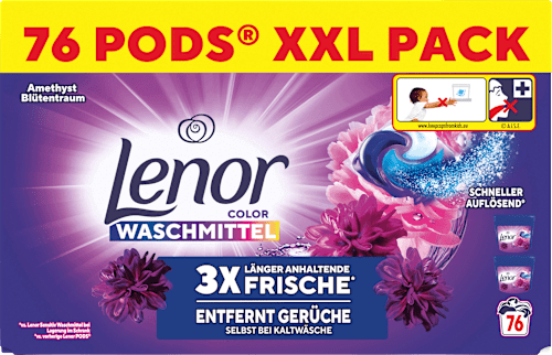 Universalwaschmittel All-in-1 Pods Amethyst & Blütentraum Lenor