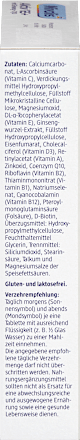 Prehransko dopolnilo Aktiv 65+ z vitamini, minerali, izvlečkom ginsenga in koencimom Q10 Mivolis