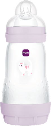 Anti colic plastična bočica za bebe, 260 ml mam