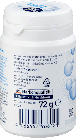 Gumă de mestecat mentolată cu 50% xilitol Dontodent