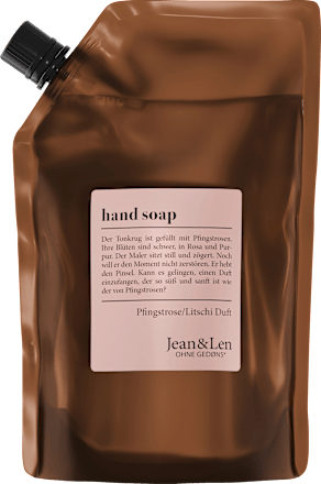 Tekuté mydlo Pivonka/Liči, náhradná náplň Jean&Len